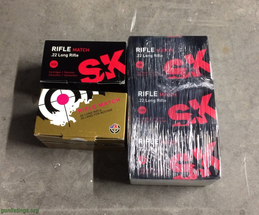 Ammo SK Rifle Match 22 LR