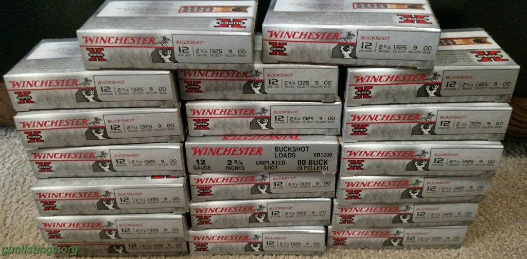 Ammo Winchester 00 Buckshot 20 Boxes