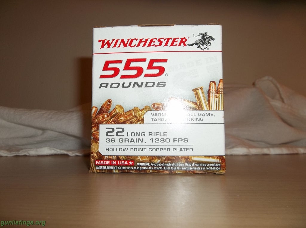 Ammo Winchester 36 Gr. .22lr Ammo.