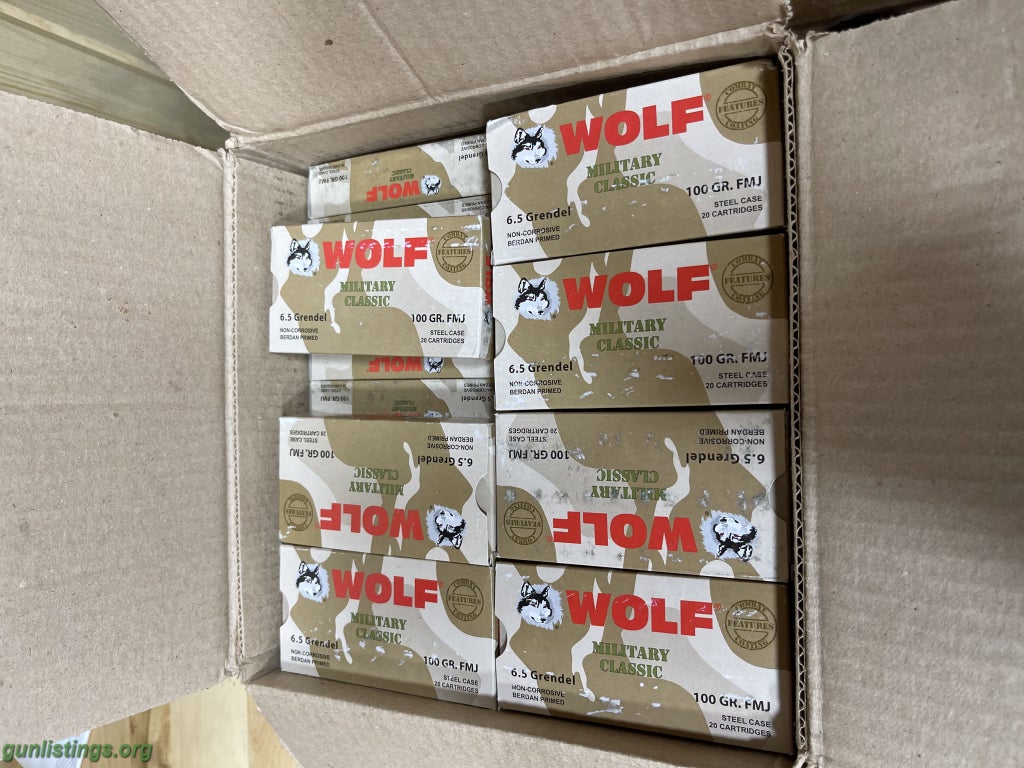 Ammo Wolf 6.5 Grendel Ammo / 500rds