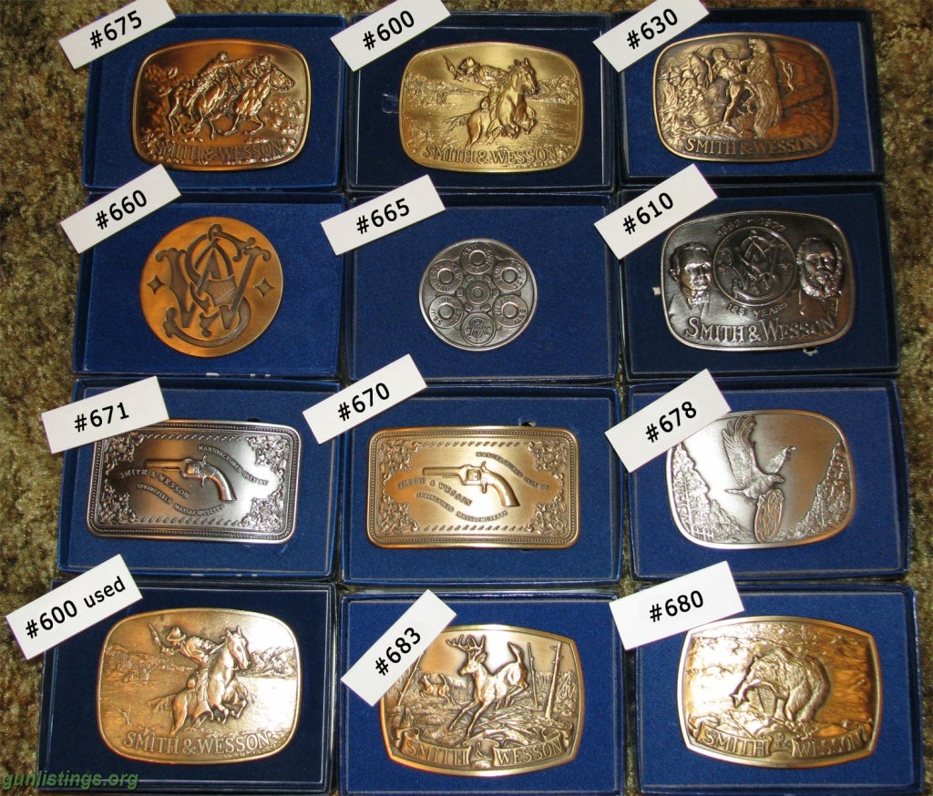 Collectibles Smith & Wesson Belt Buckle Collection