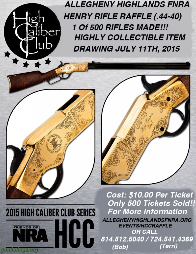 Events Friends Of NRA High Caliber Club Henry Rifle Raffle