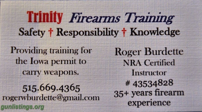 Events Iowa Permit To Carry Weapons Class