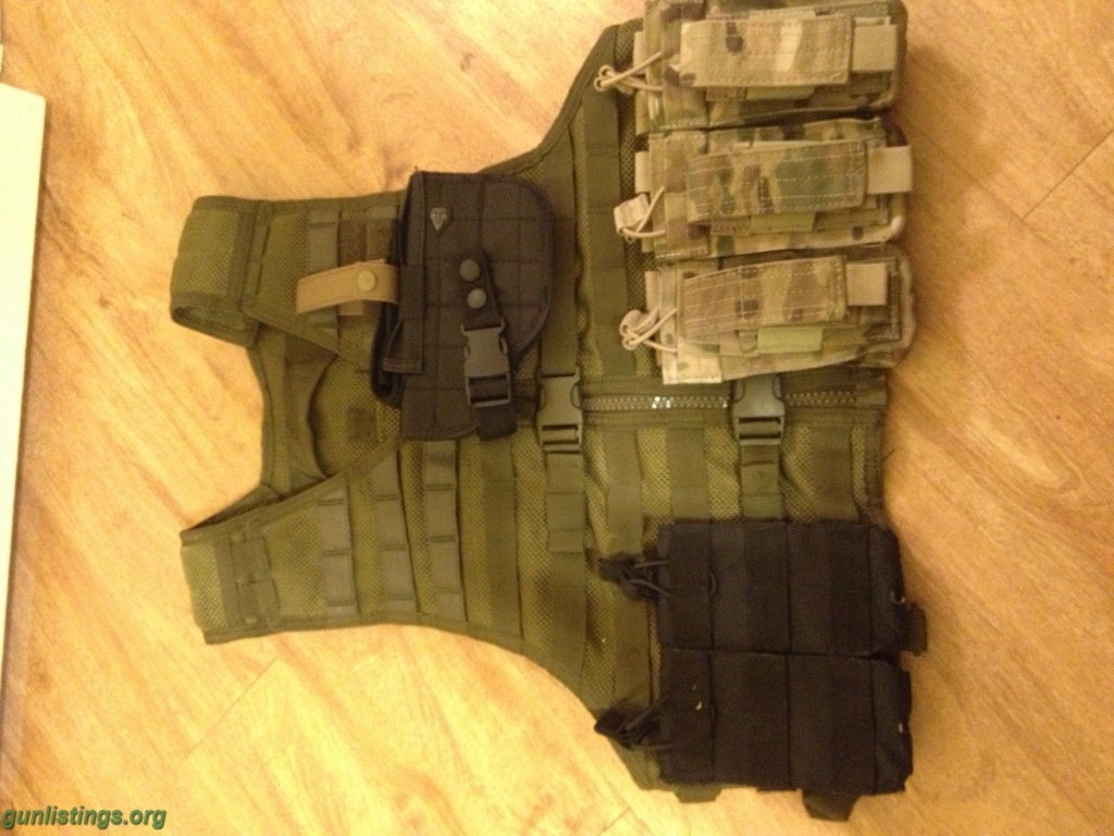 Misc 5.11 Tac Vest And Dark Ops Knife