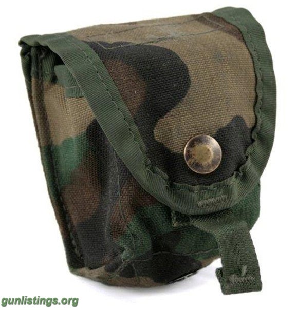 Gunlistings.org - Misc MOLLE Hand Grenade Pouches Woodland Camo