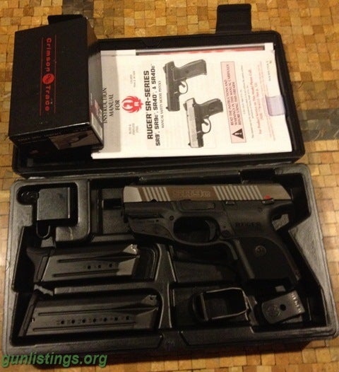 Pistols Ruger SR9C Two Tone With Crimson Trace Laser