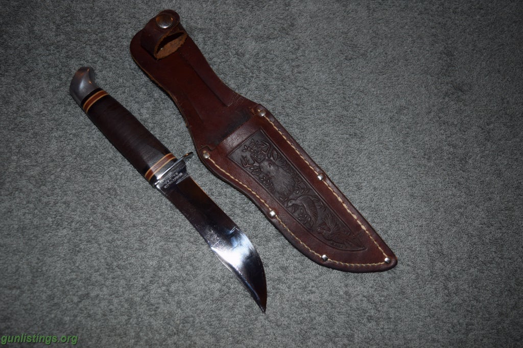 Misc Vintage Schrade Walden NY #147 Hunting Knife