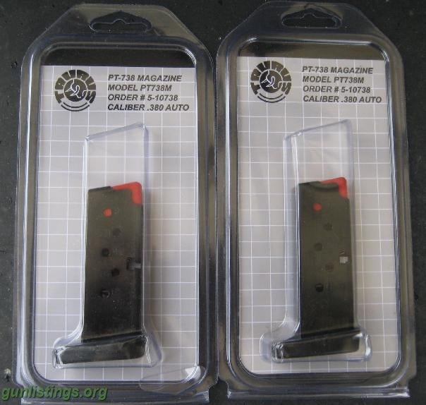 Pistols .380 TAURUS PT-738 Magazines