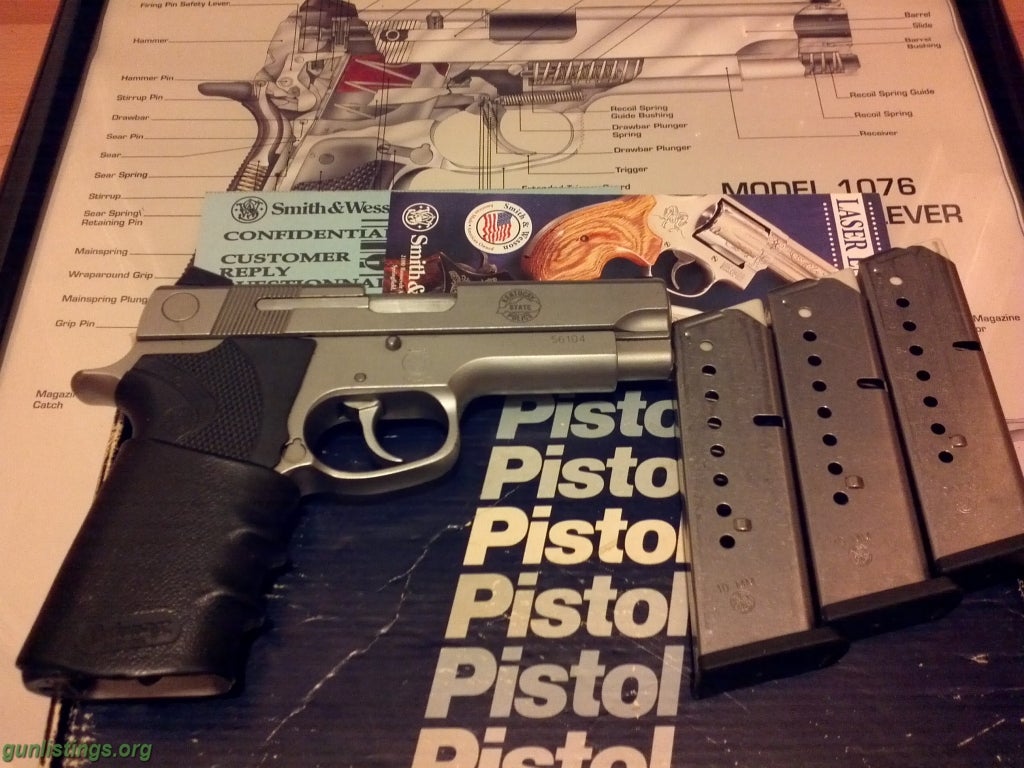 Pistols 10MM S&W 1076 W/ KENTUCKY STATE POLICE FBI GUN