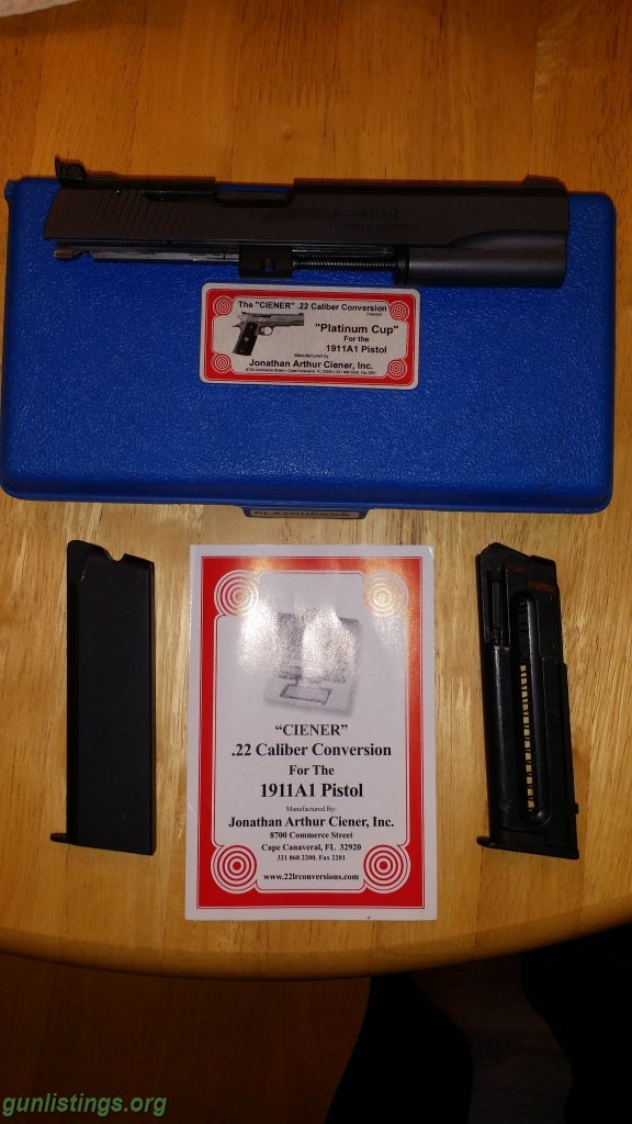 Pistols 1911 Platinum Cup .22 Conversion Kit