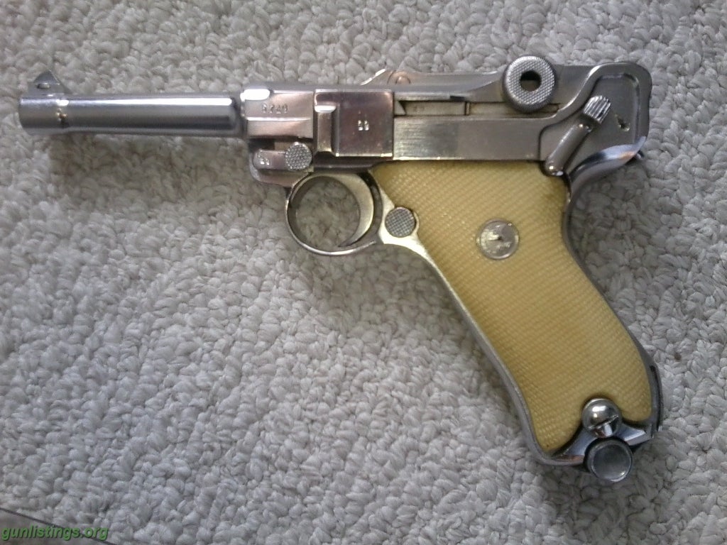 Pistols 1938 S/42 German Luger Pistol 9mm