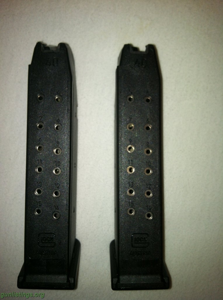 Pistols 2-NEW GLOCK 22 MAGS 15 RD