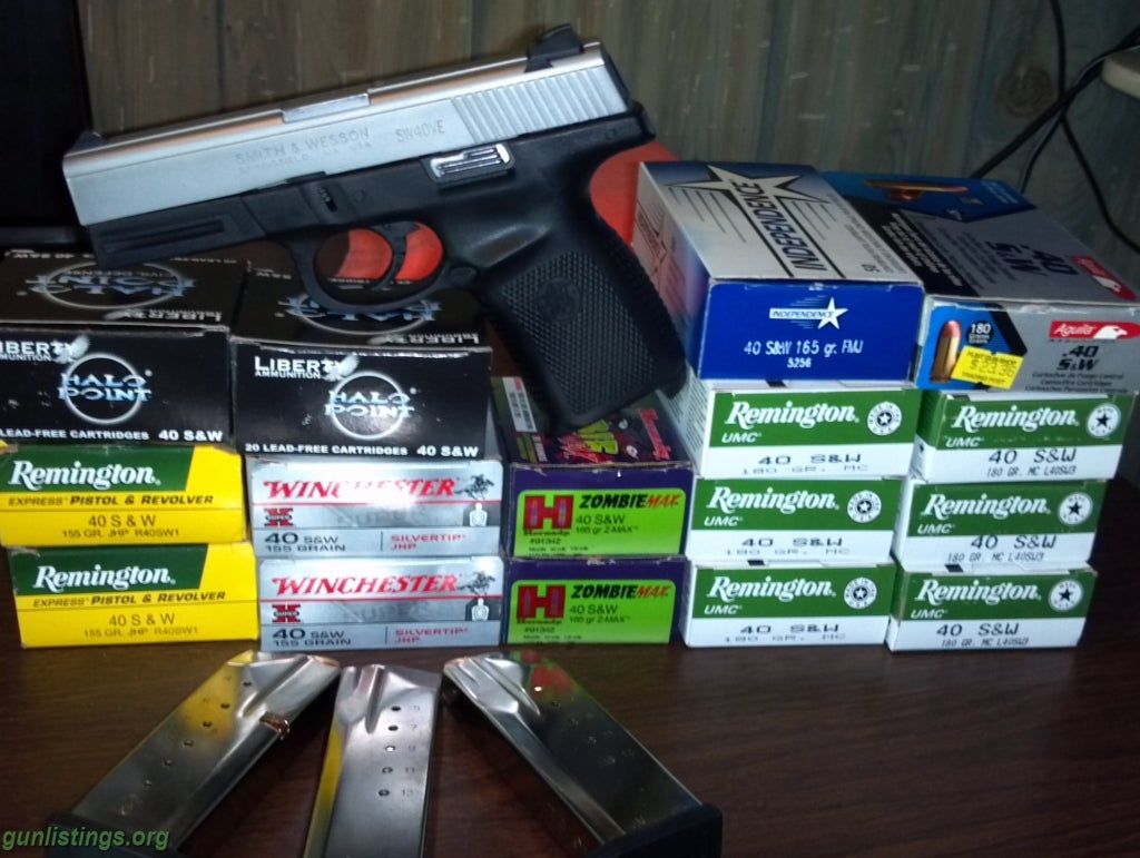 Pistols 40 S&W Sw40ve/700+ Rounds Of Ammo