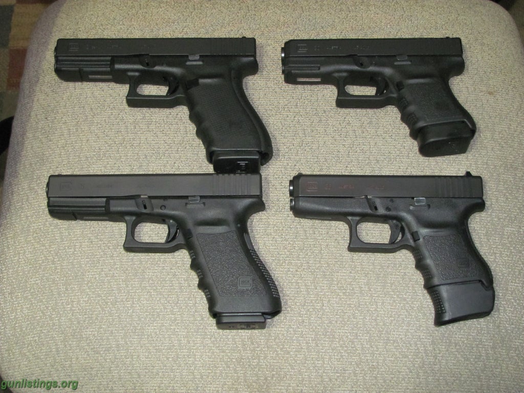 Pistols 45ACP Glocks 21 & 36