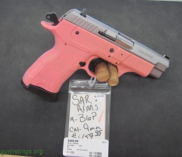 Pistols 9MM PINK SAR ARMS