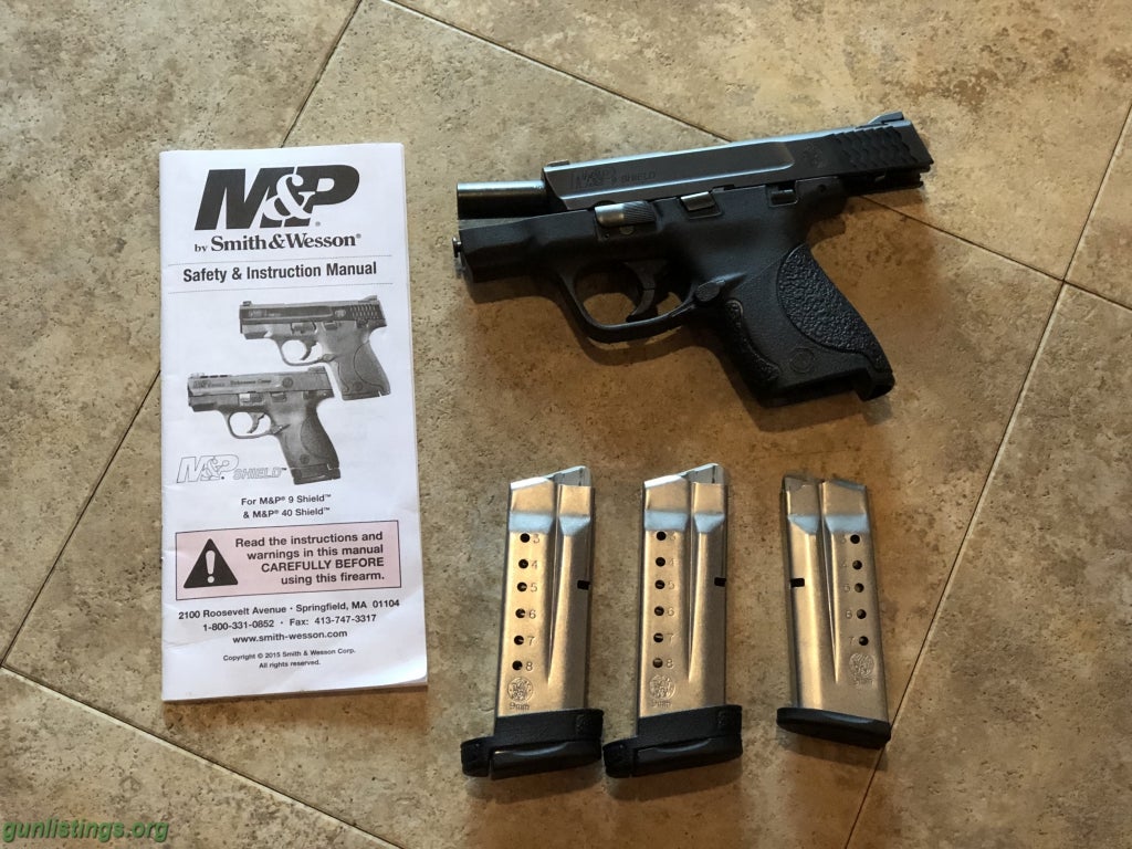 Pistols 9mm S&W Shield Conceal Carry Package