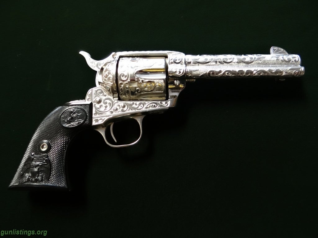 Pistols Colt Single Action Army Fully Engraved