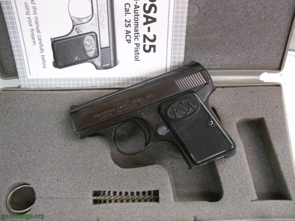 Pistols Precision Small Arms Pocket Pistol .25 ACP Polished