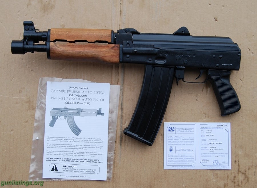 Pistols AK 47 M92 Pistol Caliber 7.62x39