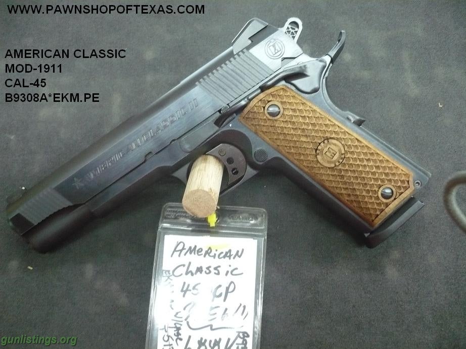 Pistols AMERICAN CLASSIC 1911