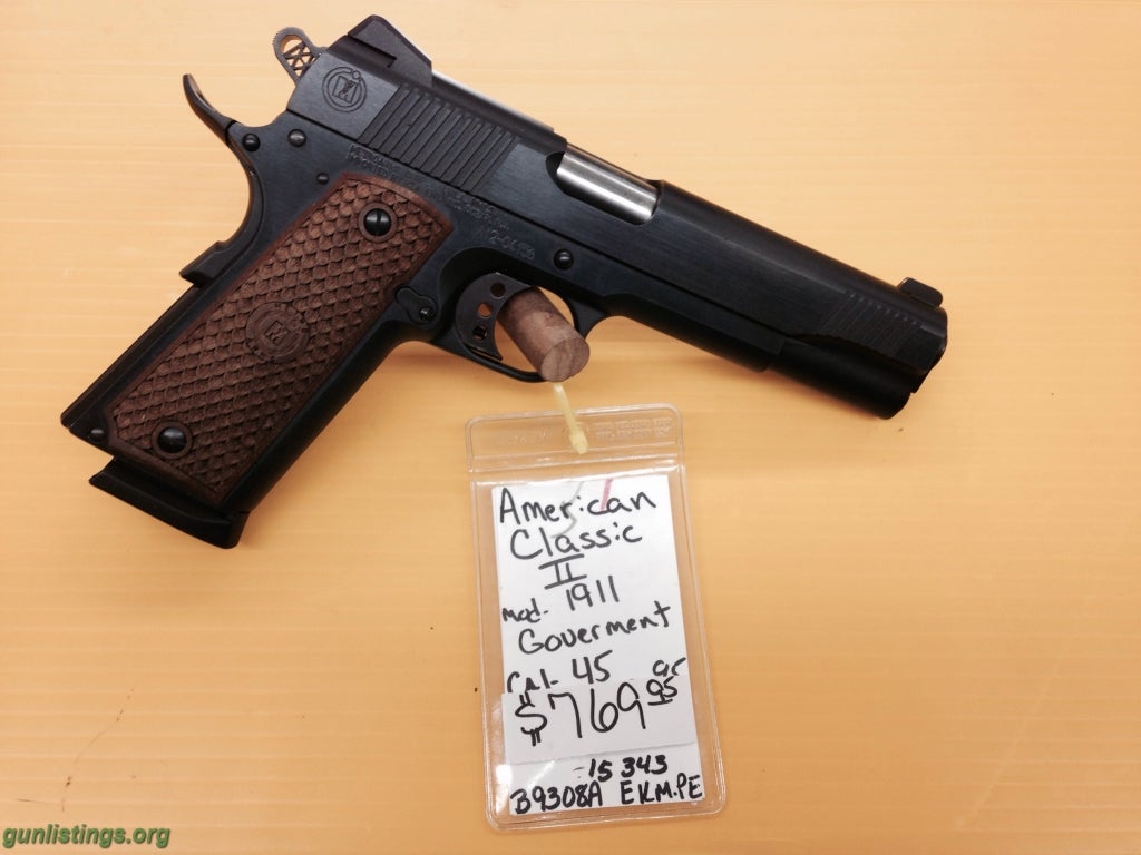 Gunlistings.org - Pistols AMERICAN CLASSIC GOVERMENT 1911