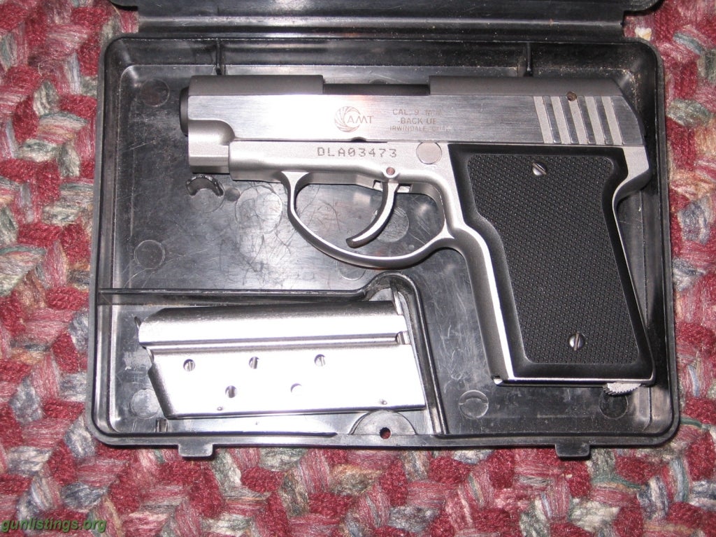 Pistols AMT 9mm Stainless