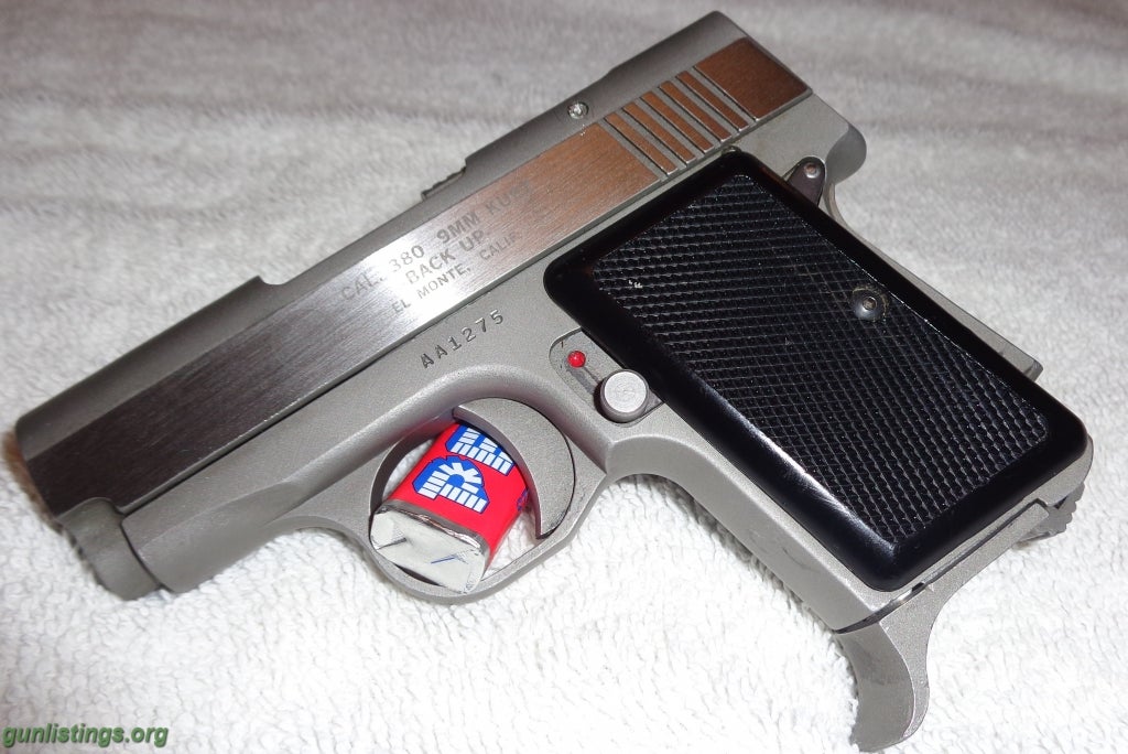 Pistols AMT BACKUP 380 ACP. All Stainless. Early AMT.