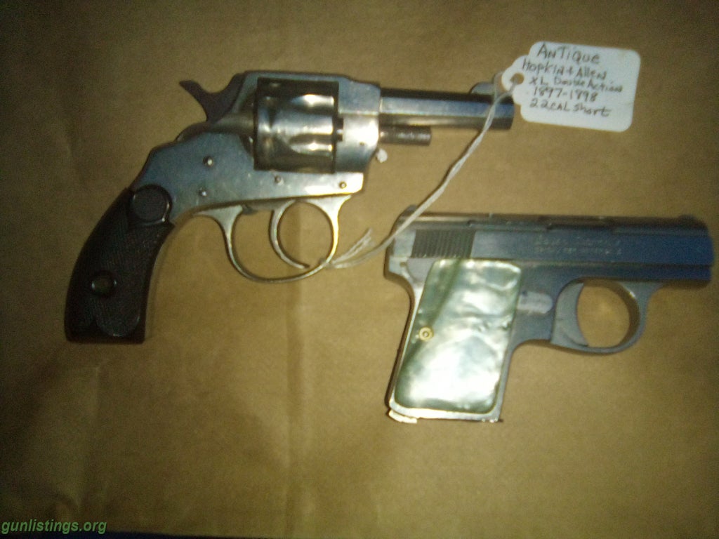 Pistols Antique 22 Revolver W/ammo