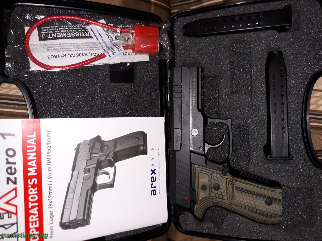 Pistols AREX Rex Zero 1S 9mm