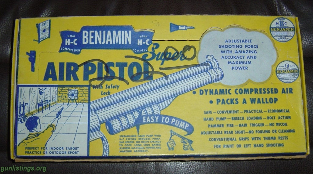 Pistols Benjamin Air Pistol Model 132 .22 Cal. In Box