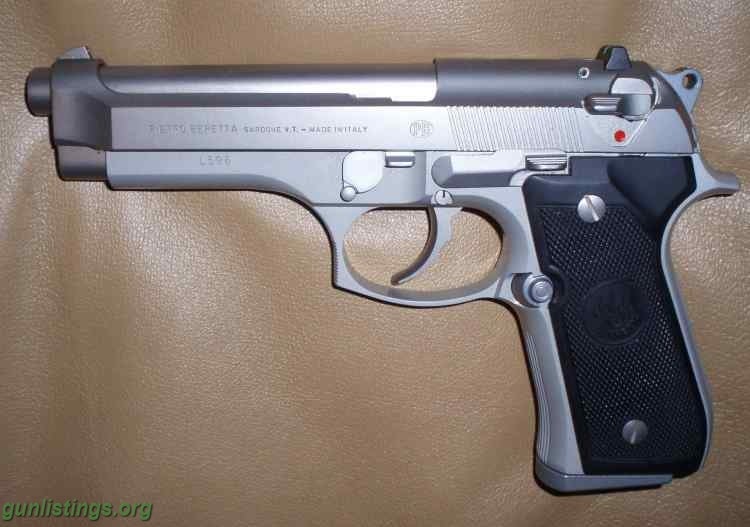 Pistols Beretta 92FS MADE IN ITALY Stainless Steel Pistol 9mm