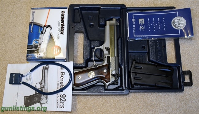 Pistols Beretta FS92 & Lasermax