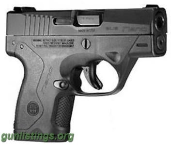 Pistols Beretta Nano 9mm Micro-compact Pistol