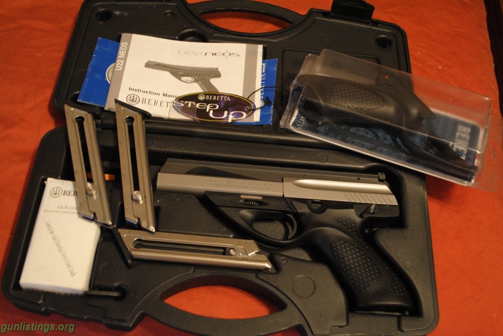 Pistols Beretta Neos U22 W/3 Mags, Box, Extra Grip