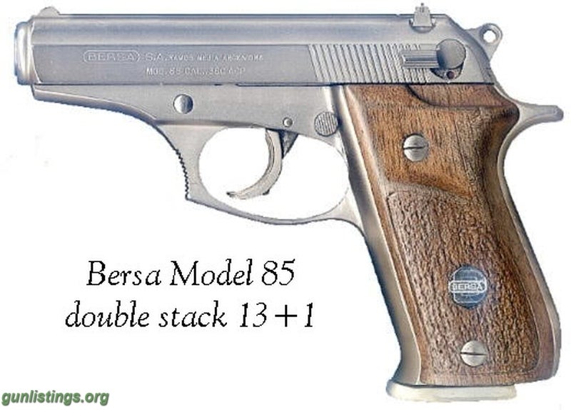 Pistols Bersa 85 Stainless .380ACP Pistol