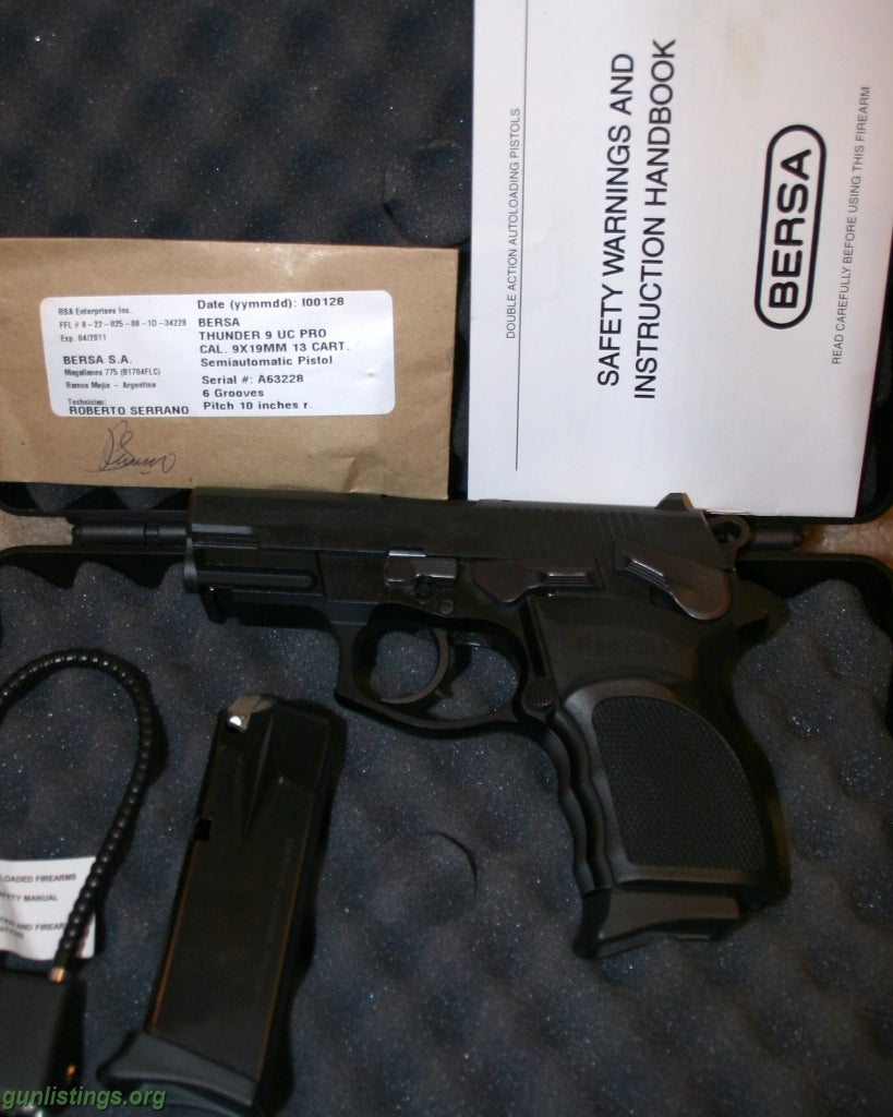 Gunlistings.org - Pistols Bersa Thunder Ultra Compact Pro