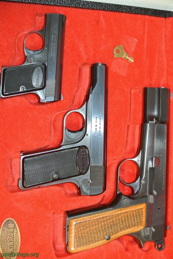 Pistols BROWNING 3 GUN SET