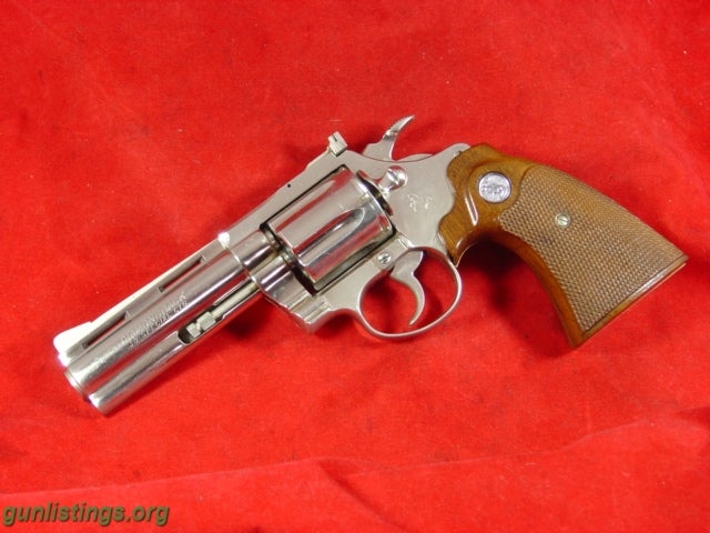 Pistols Colt Diamondback 4 Nickel 38 Special Revolver