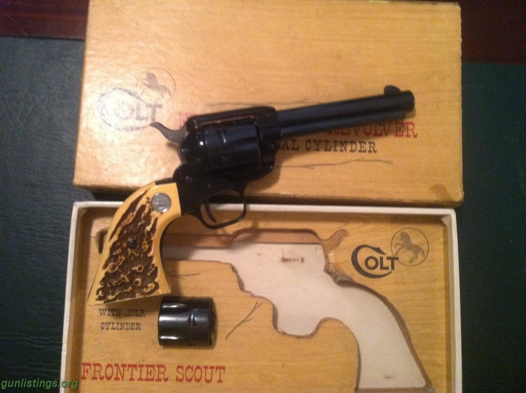 Pistols Colt Frontier Scout .22LR & .22Mag, P Suffix, 5.5, NIB