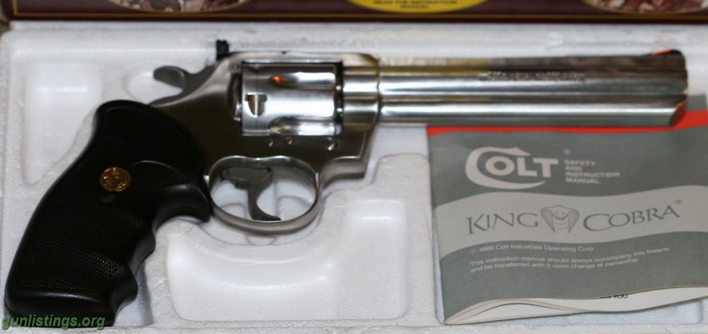 Pistols Colt King Cobra  6 Inch Stainless