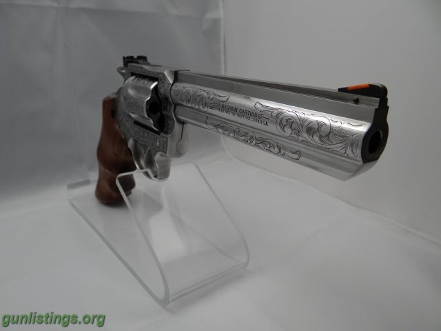 Pistols Colt King Cobra Engraved Revolver