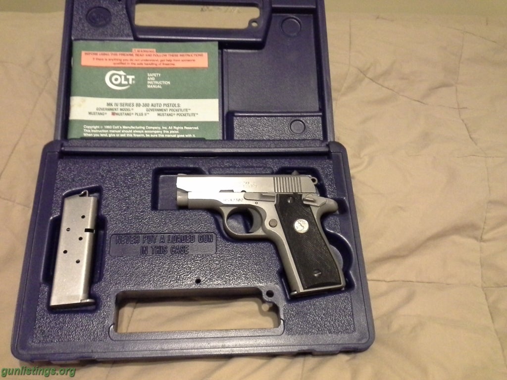 Pistols Colt Mustang 380 Plus II