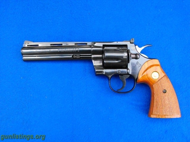 Pistols Colt Python, 6-in, Blue, 357,