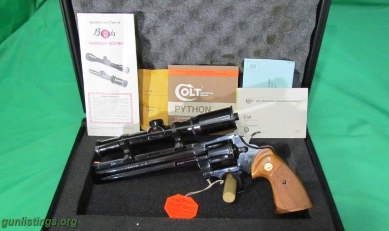 Pistols Colt Python Ten Pointer $2400 Ohio