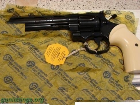 Pistols Colt Python With Elephant Ivory Grips 100% MINT