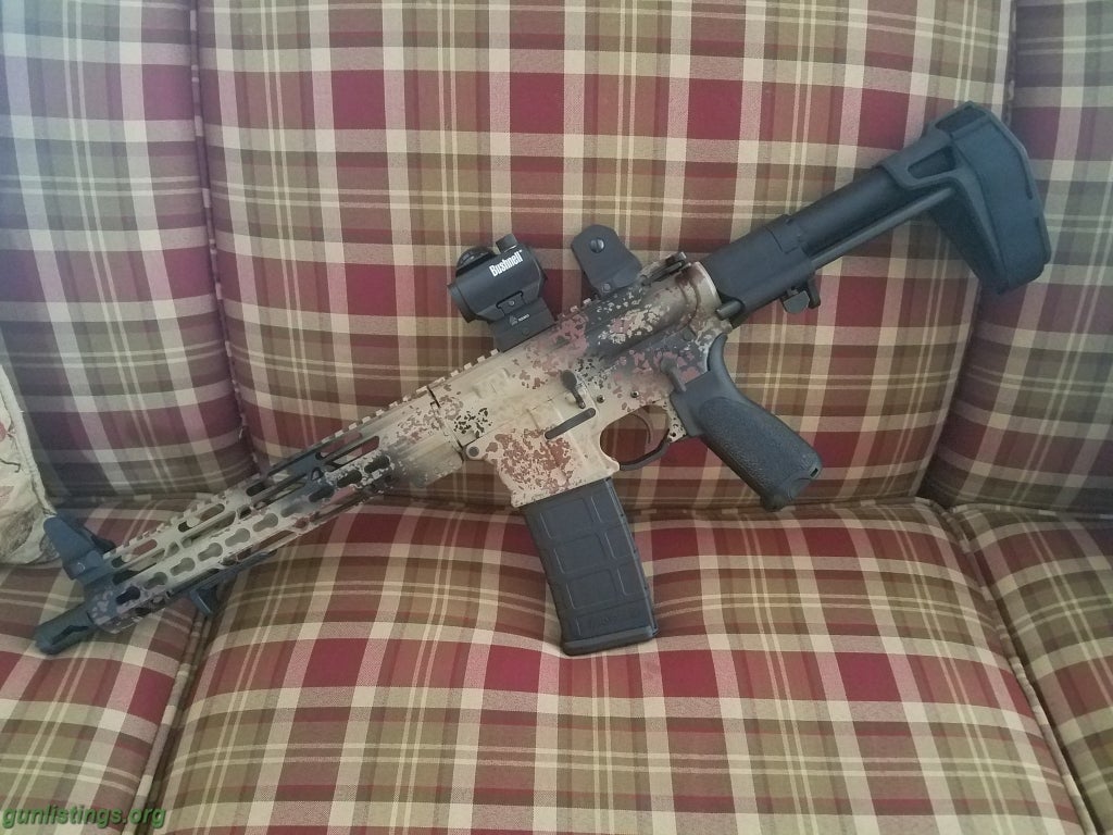 Pistols Custom AR-15 Pistol W/ Extras