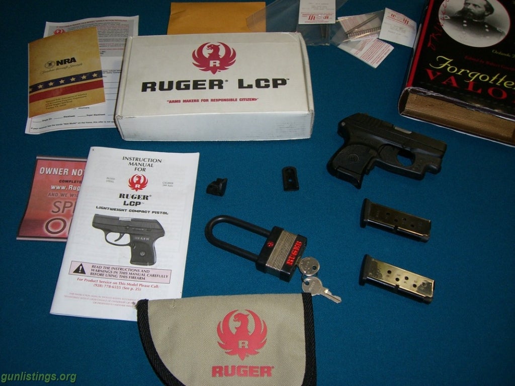 Pistols Custom Ruger LCP .380 CT Laser And Trijicon Sights