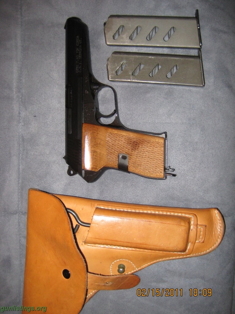 Pistols CZ-52 7.62 X 25 Military Semi-auto,wood Grips & Options