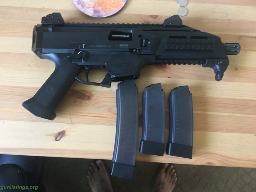 Pistols CZ Scorpion EVO 9mm Semiautomatic Pistol