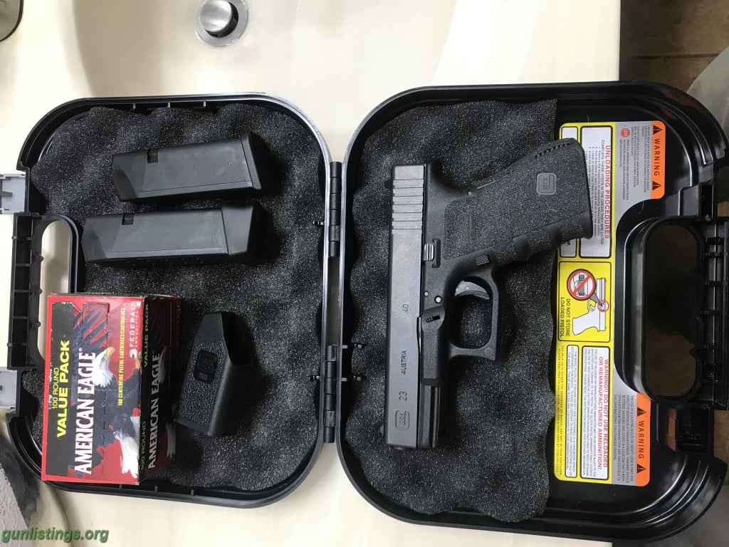 Pistols Flawless Glock 23 With Ammo